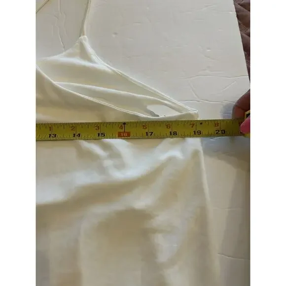 NWT‎ Hudson Grey White Racerback Relaxed Cami Women’s Size Large Tank Camisole - Picture 9 of 10